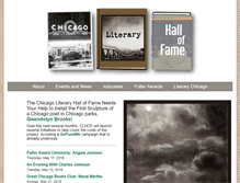 Tablet Screenshot of chicagoliteraryhof.org